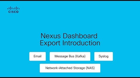 Introducing Nexus Dashboard Export Functionalities