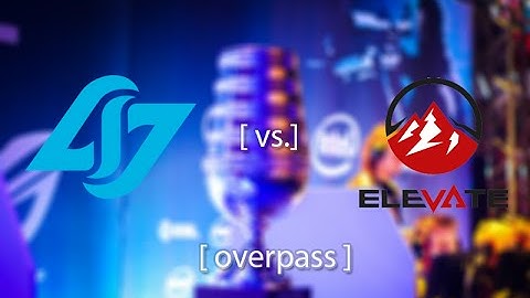 ESL One Cologne 2015 NA Qualifier Counter Logic Gaming (CLG) vs.  eLevate Overpass Part2