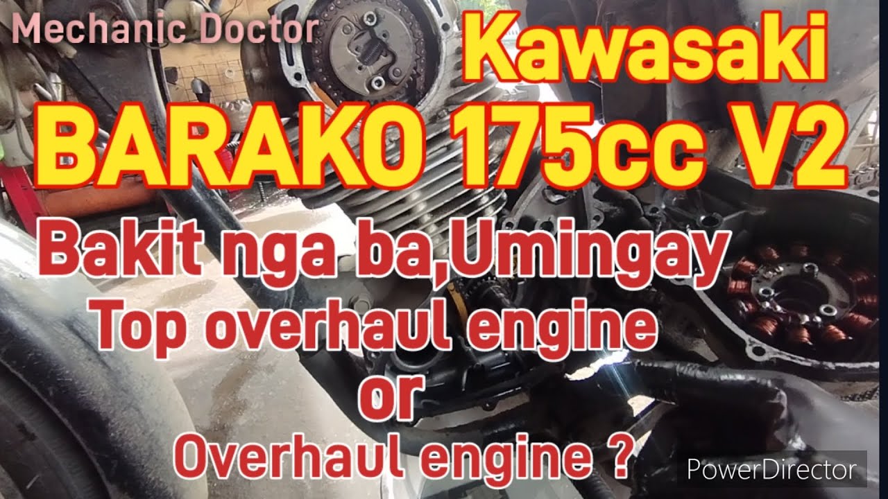 Kawasaki BARAKO V2 Bakit nga ba, Umingay Top overhaul engine or ...