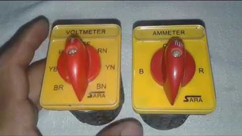 Ammeter Selector / Rotary Switch Wiring Diagram || With CT For 3 Phase