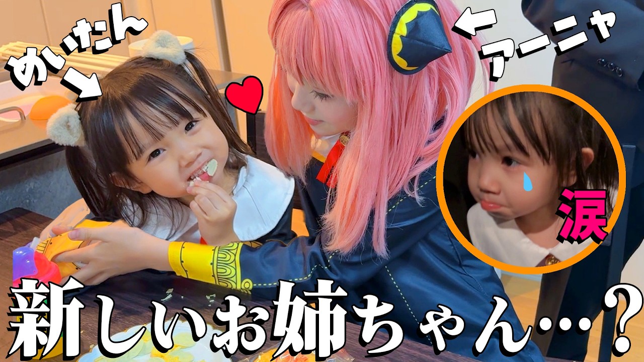 【コラボ】新しいお姉ちゃん！？アーニャが家にやってきた！めいたん涙のワケは…【あそびわーるど】