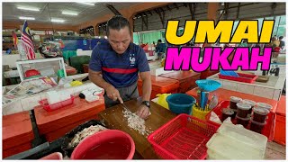 Cara Memproses Umai Segar Di Pasar Ikan Mukah Ikan Yang Sangat Segar mukah sarawakfood