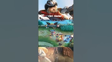 The best mm ⁉️ comment below ⬇️ #mlbb #maniac #clint #trending #viralvideo #gaming #love #strong