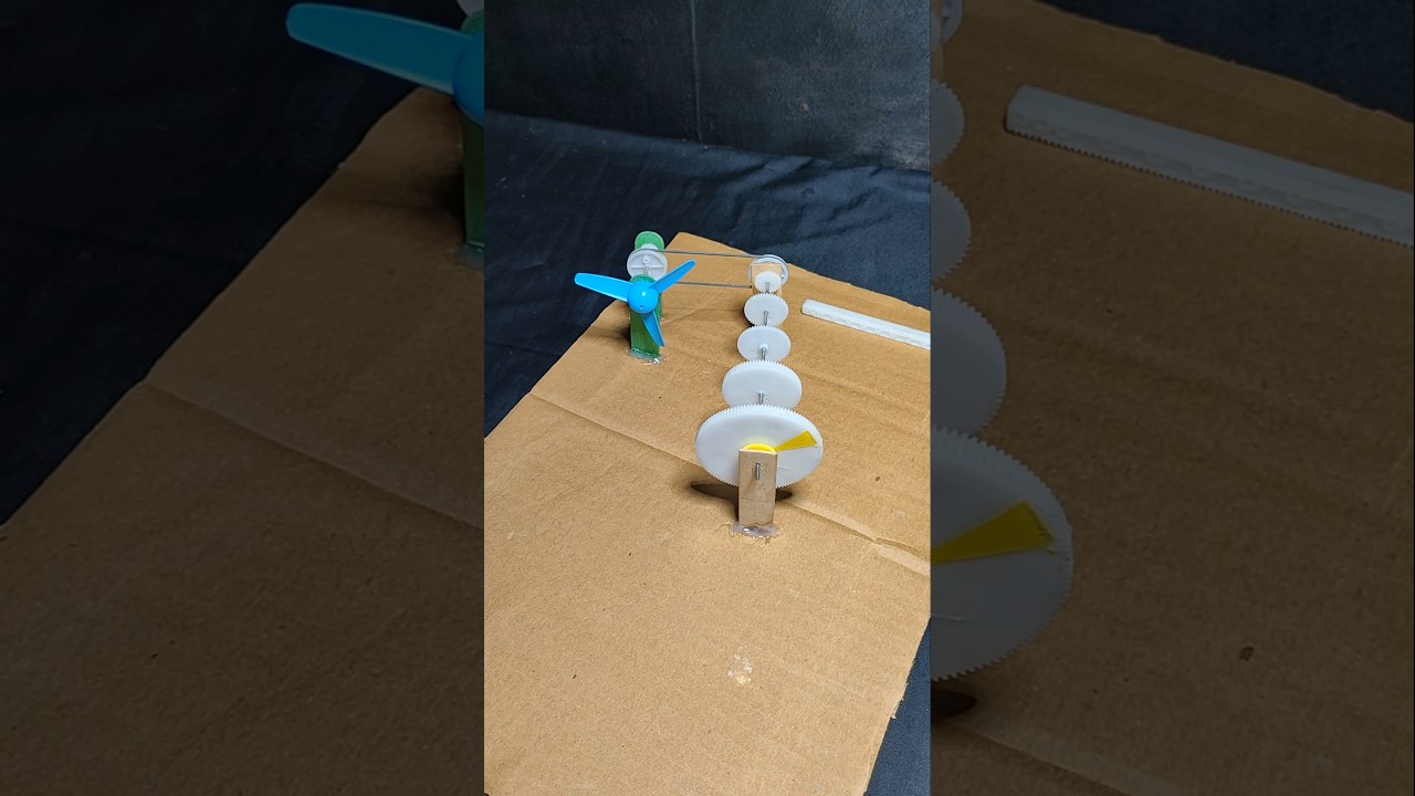 1st to 5th Gear machanism fan #dcmotor #dcmotorprojec #project #tech