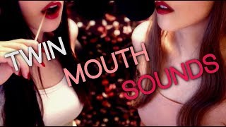 ASMR TWIN MOUTH SOUNDS 💗 Eating, Kissing, and Breathing Sounds 💗