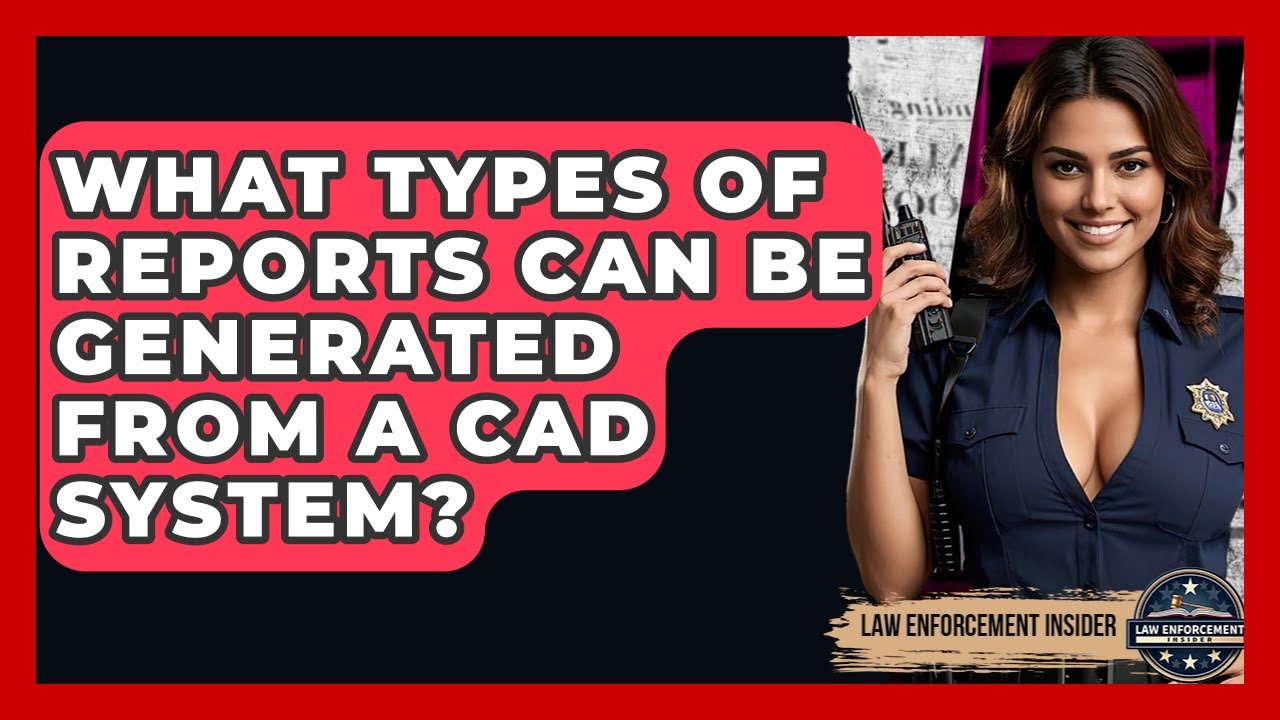 What Types Of Reports Can Be Generated From A CAD System? - Law Enforcement Insider
