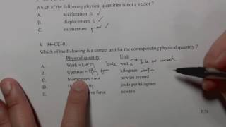 Physics 1994 HKCEE MC 1 C