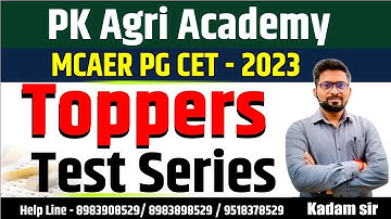 Announcement l MCAER PG -CET Toppers Test series 2023..