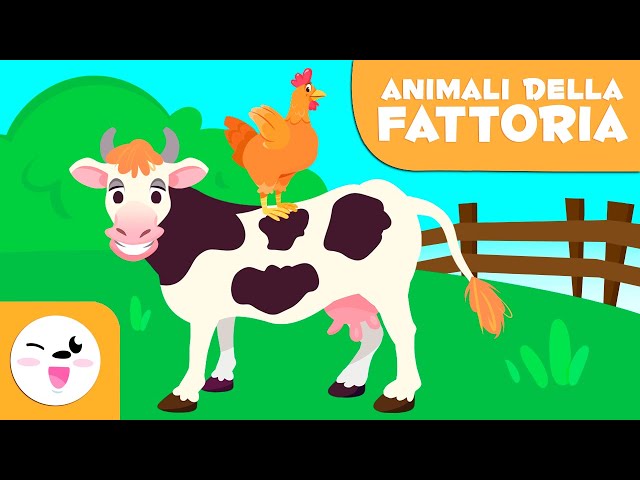 Animali della fattoria per bambini - Vocabolario per bambini 