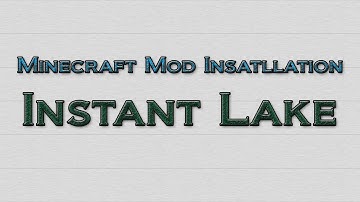 Minecraft 1.3.2 - How to install Instant Lake Mod (OUTDATED)