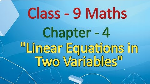 Class 9 Maths Chapter-4 "Linear Equations in Two Variables" (Exercise 4.3,q-7) cbse ncert