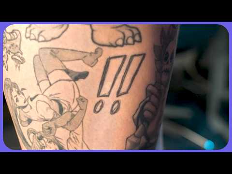 3.5 Minute ASMR | This tattoo has a long story...