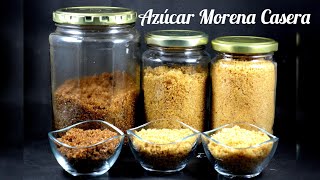 Como hacer Azucar Morena Casera en Tres Tonos