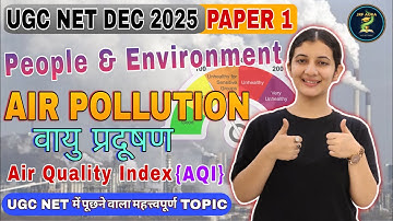 Air Quality Index (AQI) | UGC NET Paper 1 Environment Unit | NAMP, GRAP, SAFAR Explained in Hindi