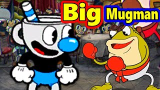 Cuphead - Big Mugman ((One Super Hit)) VS All Bosses !!! 🌪️🌪️