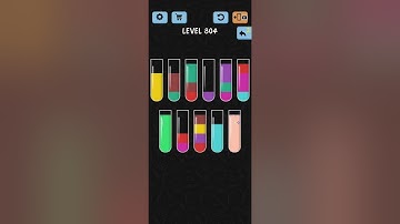 Water Color Sort Level 804 Walkthrough Solution iOS/Android
