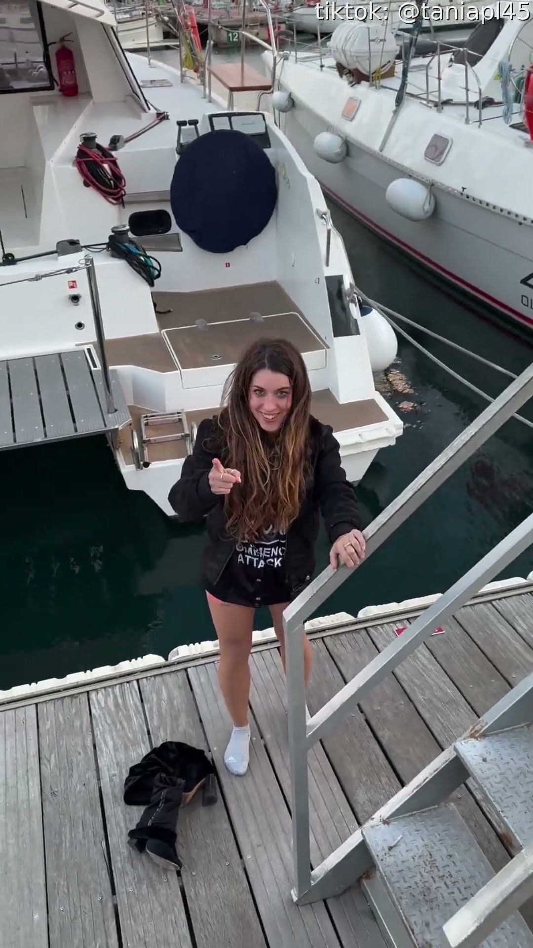 Woman Falls Into Water Trying To Jump On Boat || ViralHog