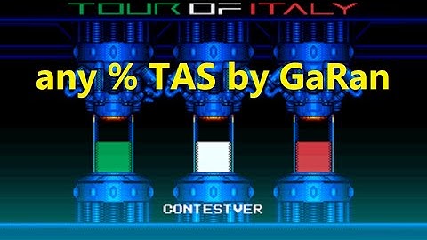 Super Metroid T O U R O F I T A L Y any% Tool-Assisted Speed run