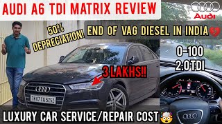 2017 Audi A6 Matrix Review | Best used Luxury Car for 30 lakhs... But Maintenance cost of Audi😱 Audi A6 2nd Hand