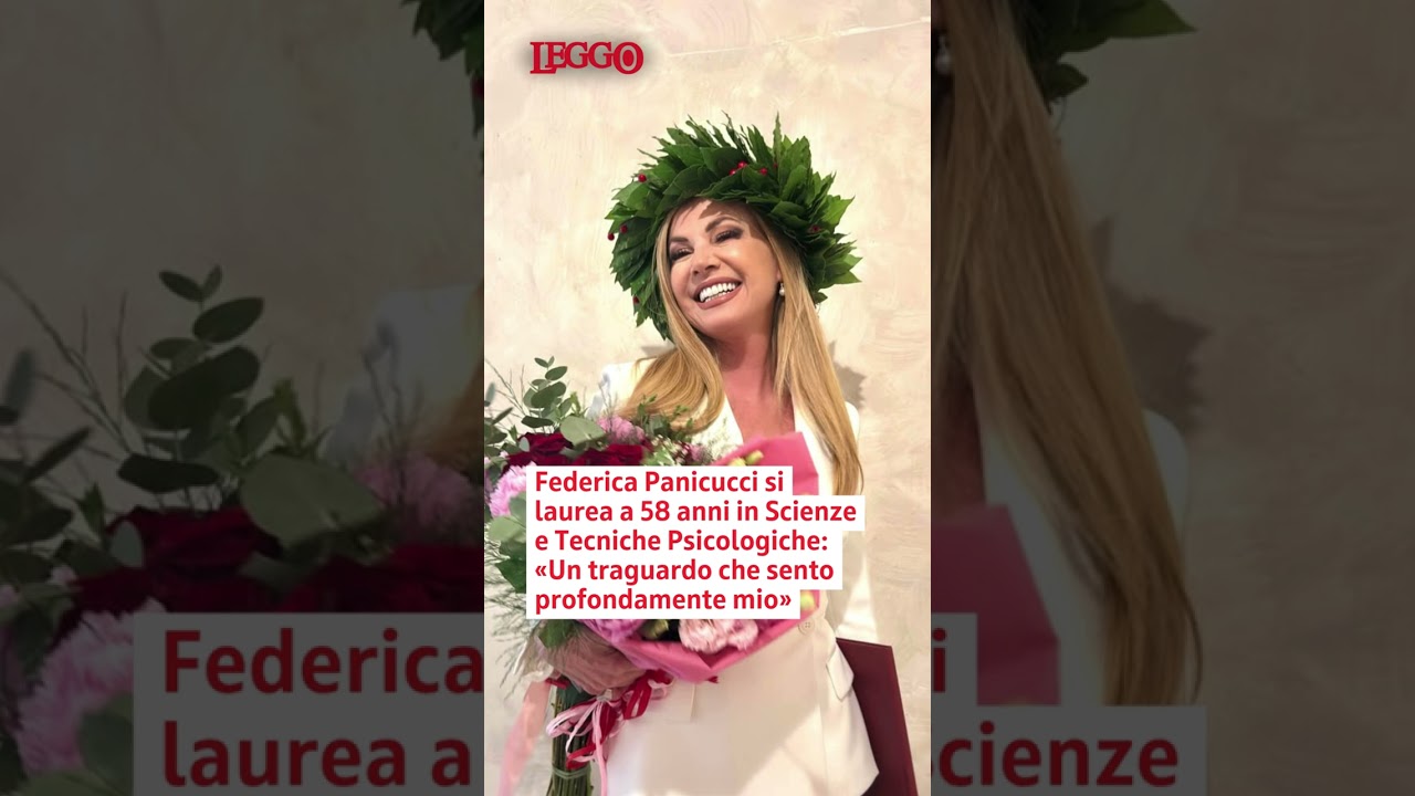 Federica Panicucci si laurea a 58 anni: «Un traguardo che sento profondamente mio»