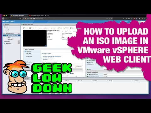 How to upload an ISO image in the vSphere Web Client