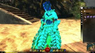 [GW2] Celestial Infusion (Blue) with Polyluminescent Infusions(Teal, Green, Orange and Black)