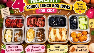 Full 4 Healthy Schools Lunch Box Recipes For Kids| Easy And Delicious Lunch Ideas #schoollunchrecipes  Update