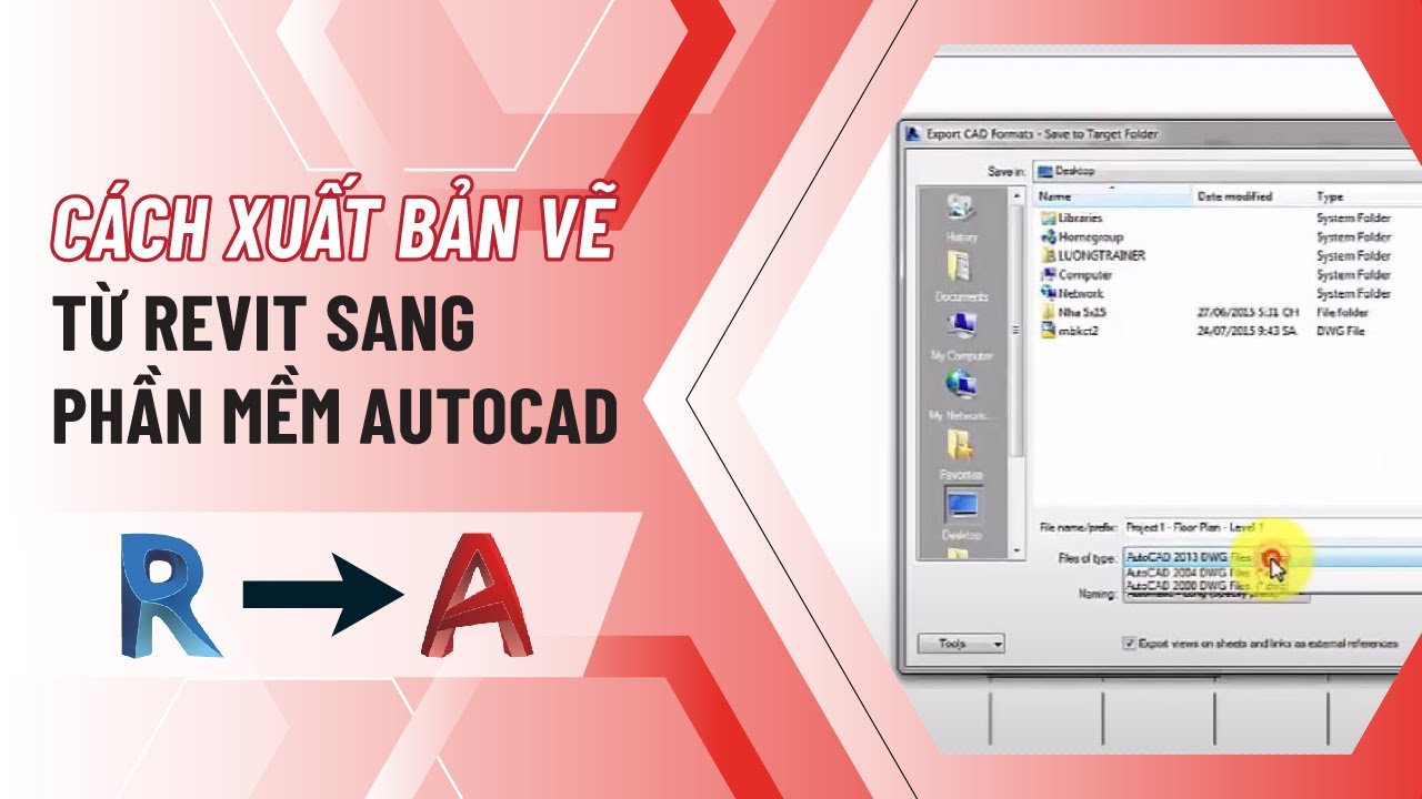 Làm thế nào để chuẩn bị một file Revit để xuất sang CAD?
