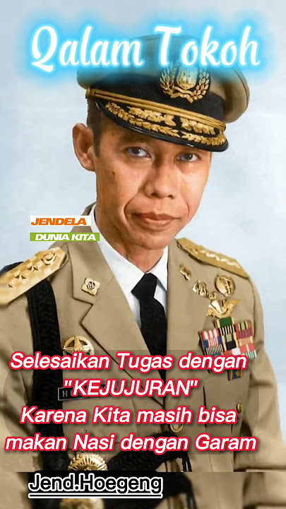 Kata Mutiara - Jenderal Hoegeng