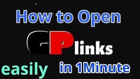 How To Open Gplinks in 1 Minutes || GpLinks Ko kaise Open kare