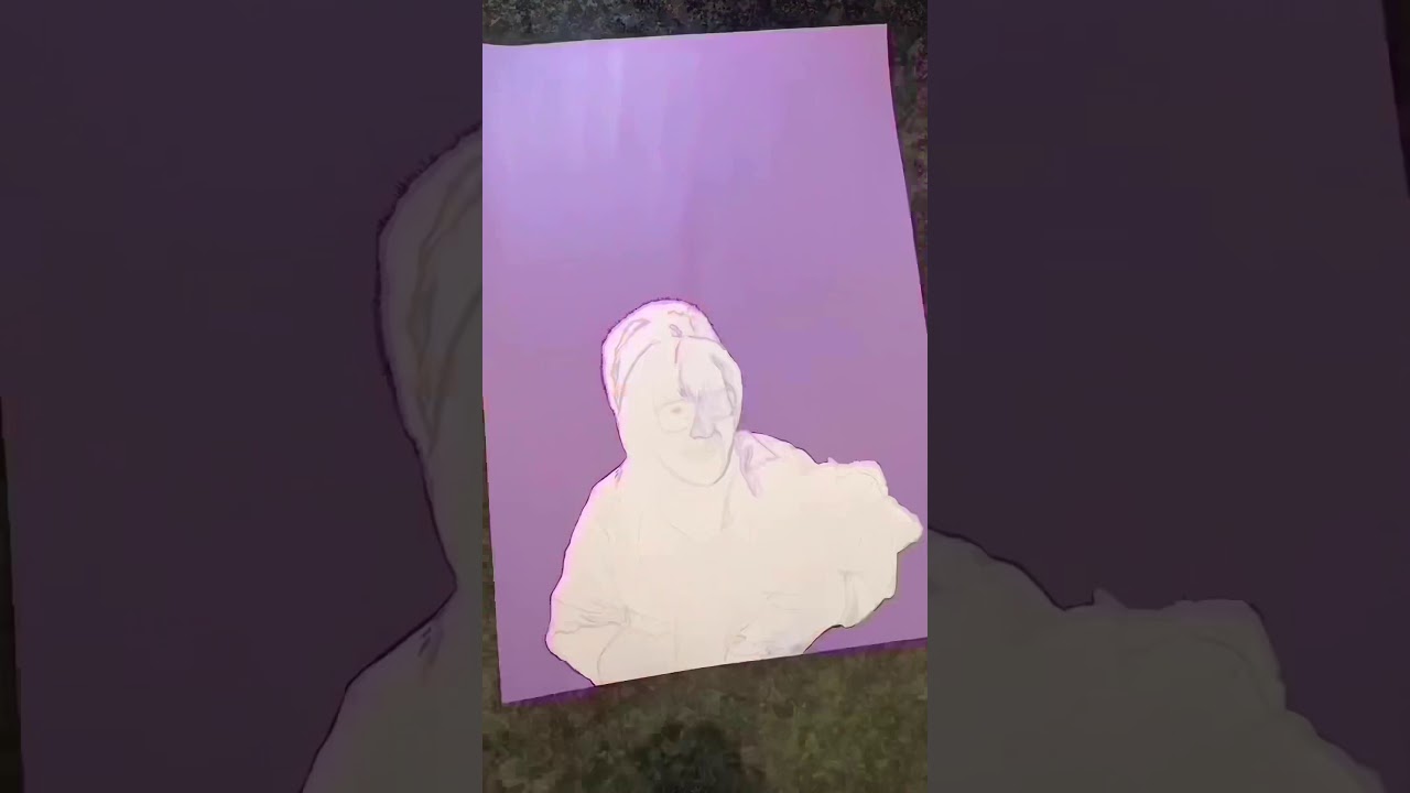 Isa Drennan, Original Artwork by Heather Wood Studio, Still Game, Scottish Tv, Comedy, Artist,purple