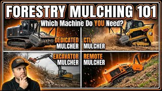 Forestry Mulching 101: Excavators vs CTLs vs Dedicated Machines