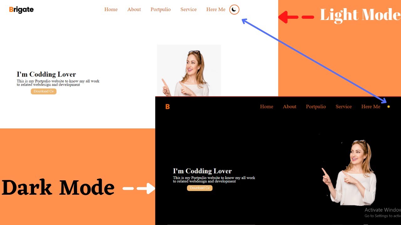 How to make a dark-mode website in bangla /dark theme website design ...