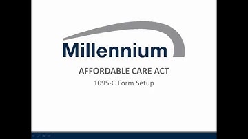 ACA M3 1095 C Form Setup