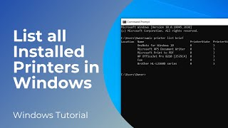 How to See All Installed Printers in Windows