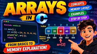 Arrays in C Programming  | Memory Layout, Indexing & Animated Examples | Complete Tutorial