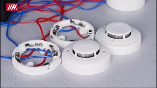 How to wire smoke detectors to conventional fire alarm control panel