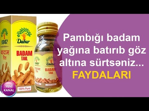 Pambığı badam yağına batırıb göz altına sürtsəniz... - FAYDALARI