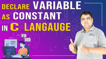 Declare variable as constant in C |  C Language Tutorial  ( Part- 12 )