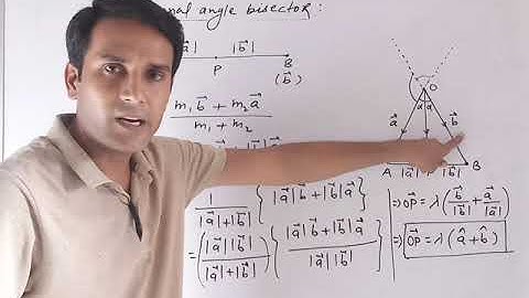 Vector || L # 16 || Angle Bisector of Two Vectors || IIT-JEE || Class #12th || Vijay Sir || ACI