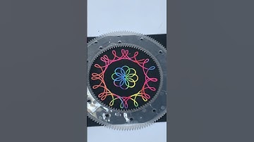 Satisfying & Beautiful ASMR Spirograph#relaxing #asmr #satisfying #beautiful  #shortvideo  #art