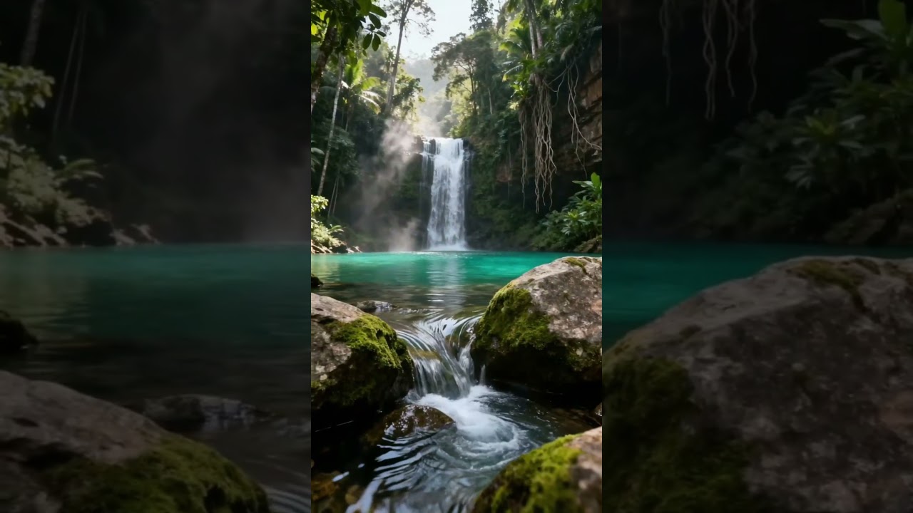 Celestial Waterfall Glow 