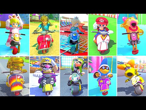 Every Character S Unique Fail Animation In Mario Kart 8 Deluxe 