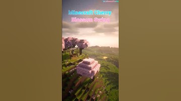 [Spring Vibes] Minecraft Cherry Blossom Swing Build! #minecraftbeauty  #minecraft #minecrafttutorial