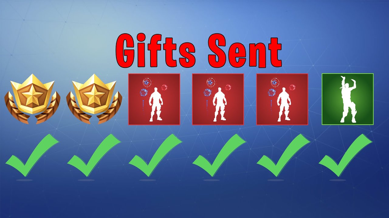 Fan Gifting #4 | Gifting Done, 6 Gifts Total! | Fortnite Gifts - Youtube