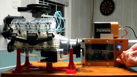 Motorized model Revell engine
