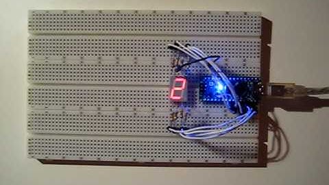 7-Segment LED display counting with Arduino