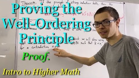 Proving the Well-Ordering Principle (from strong induction) [ILIEKMATHPHYSICS]