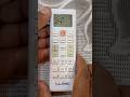 Lloyd Inverter AC Remote Demo Bengali | AC Remote Settings 🔥 #shorts