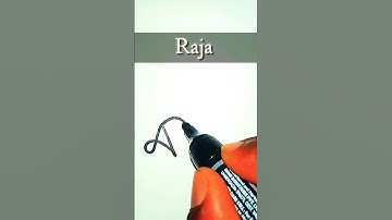 Raja Name Signature Style ❤️ | R Letter Signature Style #signature #calligraphy #viral #shorts #art